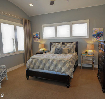 "A Master Bedroom with pleasant atmosphere."
