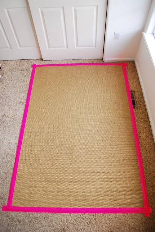 DIY geometric rug