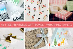 30 Holiday Wrapping Paper and Gift Box Printables - Curbly