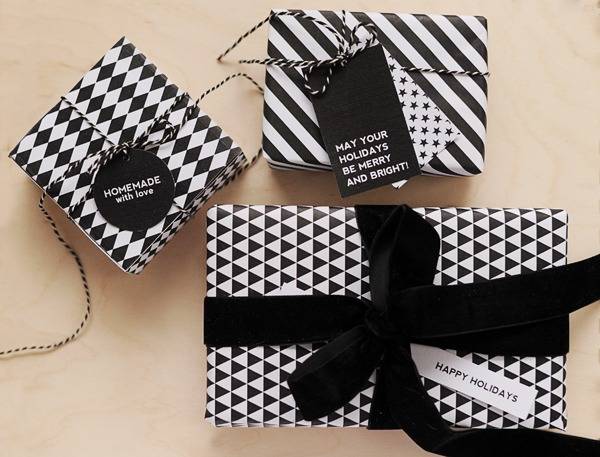 "Gift Boxes made with Different Designed Wrappers"