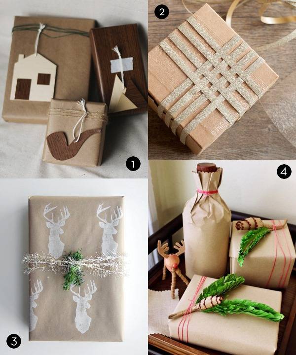 Various ornaments, boxes and items wrapped and conveniently styled.