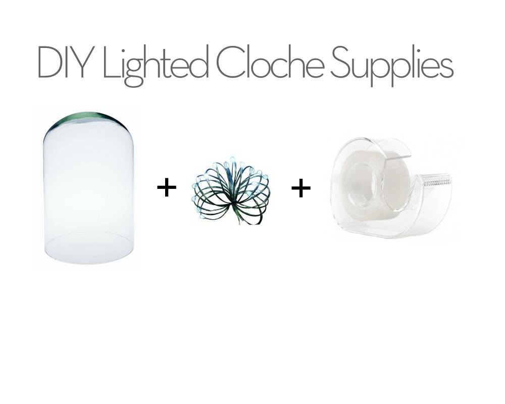 Lighted Cloche Supplies: Domes, Wire Lights, and Tape