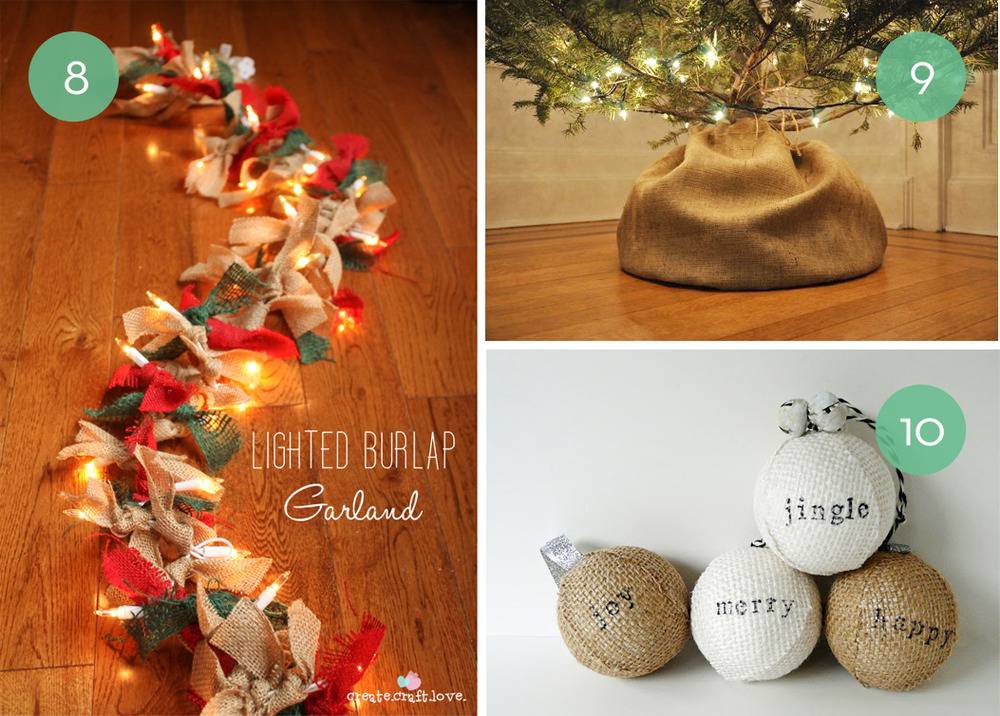 10 Creative Holiday Projects Using Burlap