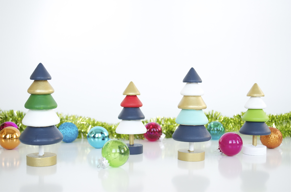 DIY Color-pop tree ornaments