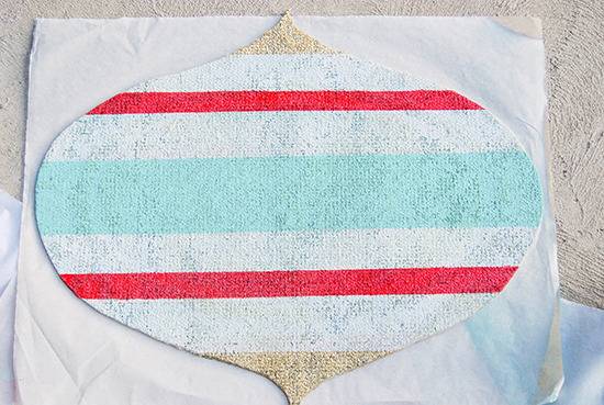 DIY Vintage Ornament Doormat 