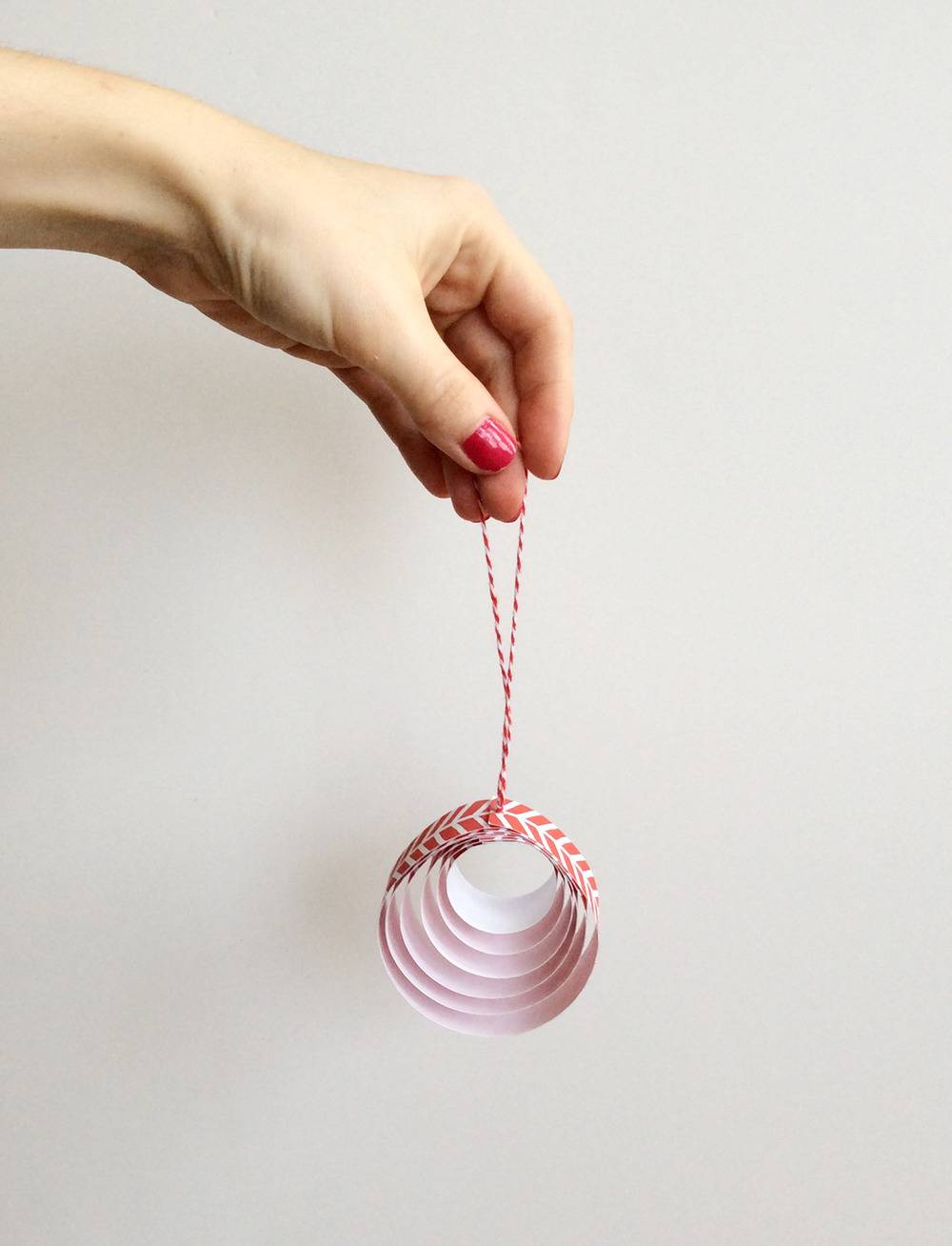 Easy DIY Paper Christmas Ornament
