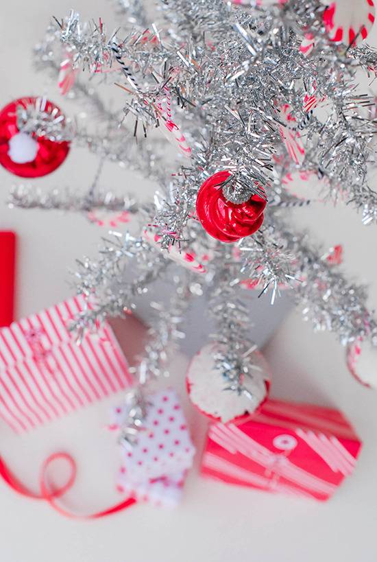 DIY Peppermint Christmas Ornaments
