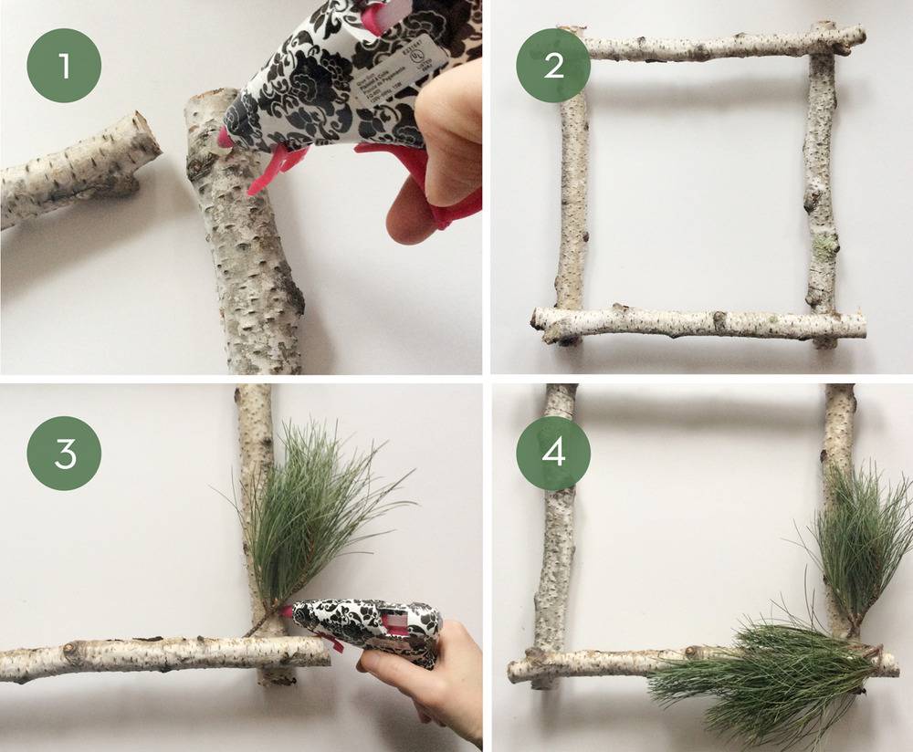 Easy DIY Contemporary Winter Wreath