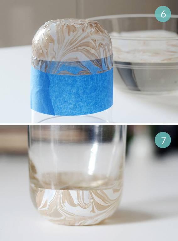 Easy DIY Marble-Dipped Vase