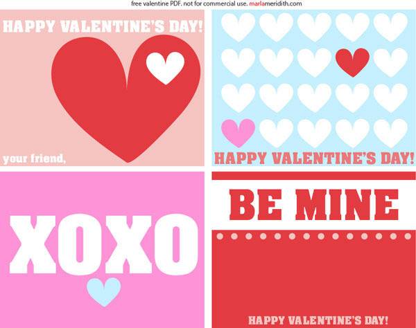 Cute little valentine cards