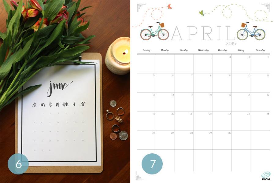 10 Fantastic Free Printable Calendars For 2015