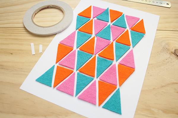 felt wall art DIY project