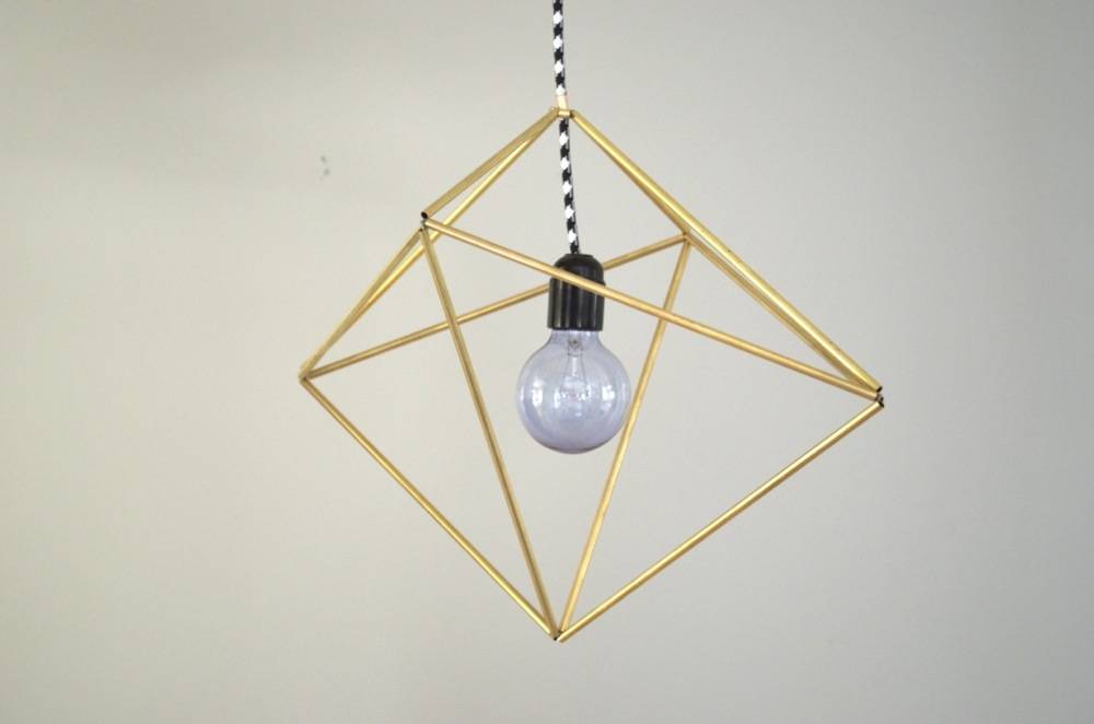 DIY Brass Pendant Light