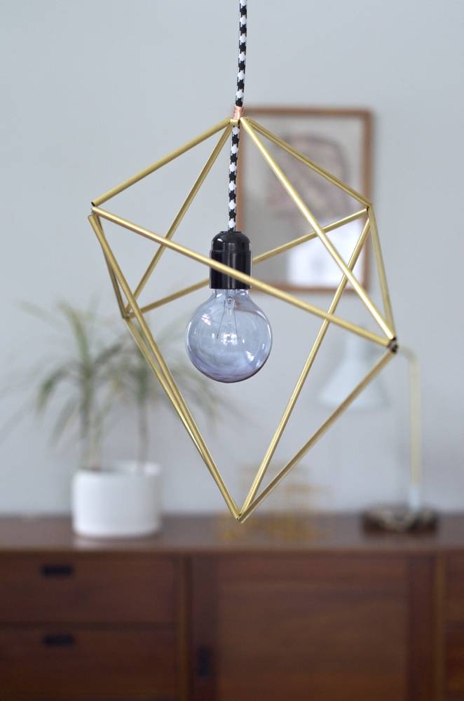 DIY brass tubing pendant