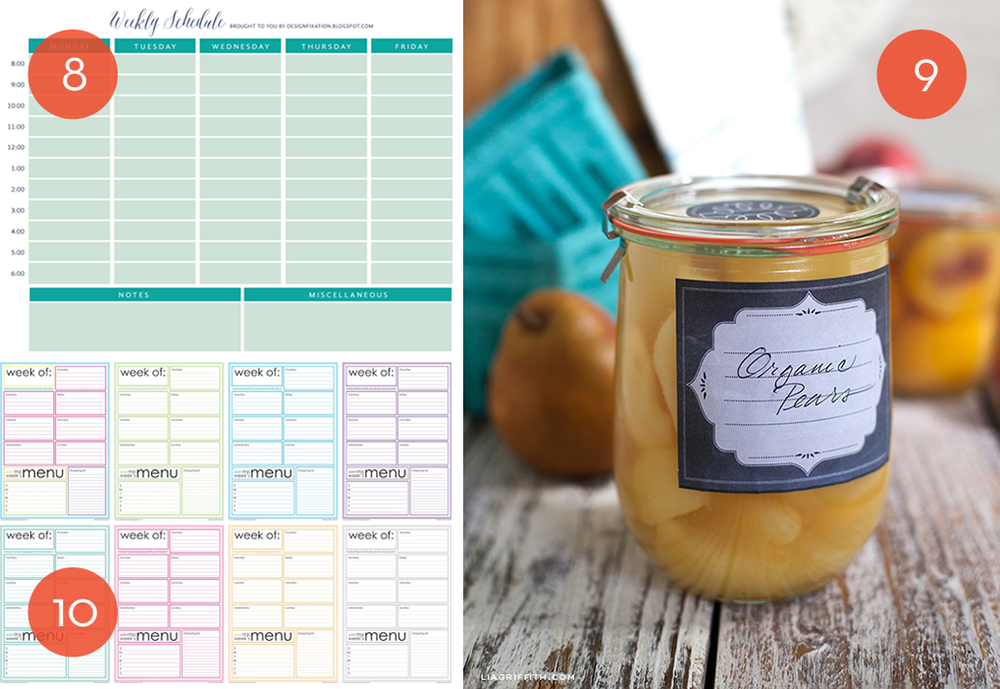 10 Useful Free Printables To Help You Get Organized in 2015