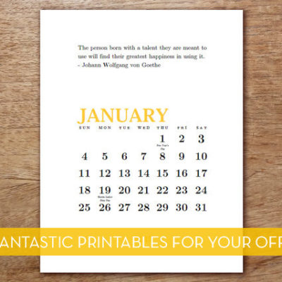 10 Printables For Your Office or Workspace