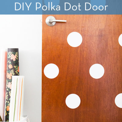 DIY Polka Dot Door by Sarah Hearts
