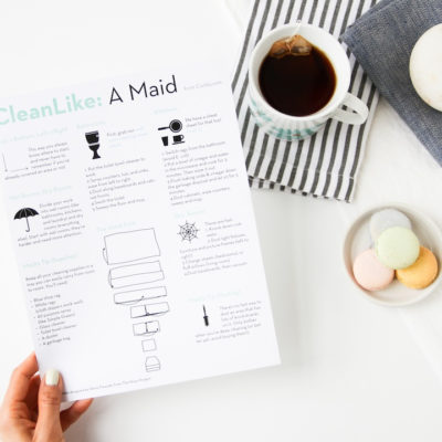 Clean Like a Maid with this FREE Downloadable Cheat Sheet