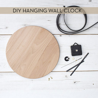 DIY hanging wall clock