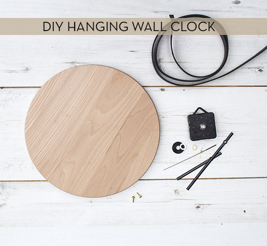 DIY hanging wall clock
