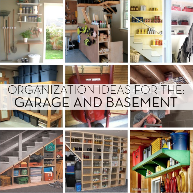 Shelves in basements and garages.