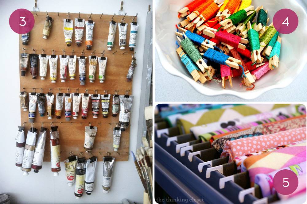 10 Clever Organization Hacks For Your Craft Room