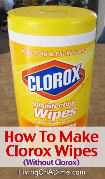 A yellow container of Clorox wipes.