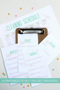 Get Organized! 10 Free Printables To Help You Get Your Home In Order ...