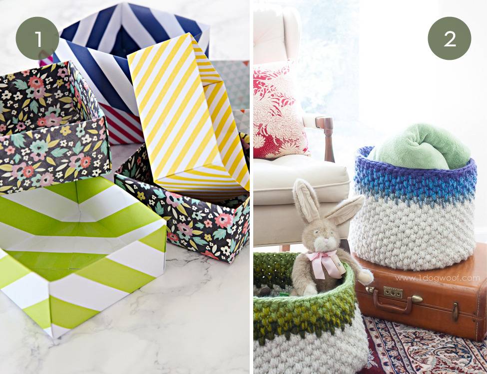 Roundup: 10 Fantastic DIY Storage Boxes, Baskets And Containers
