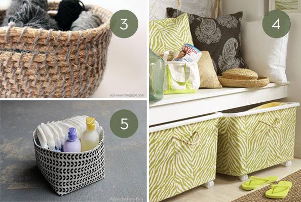 Roundup: 10 Fantastic DIY Storage Boxes, Baskets And Containers