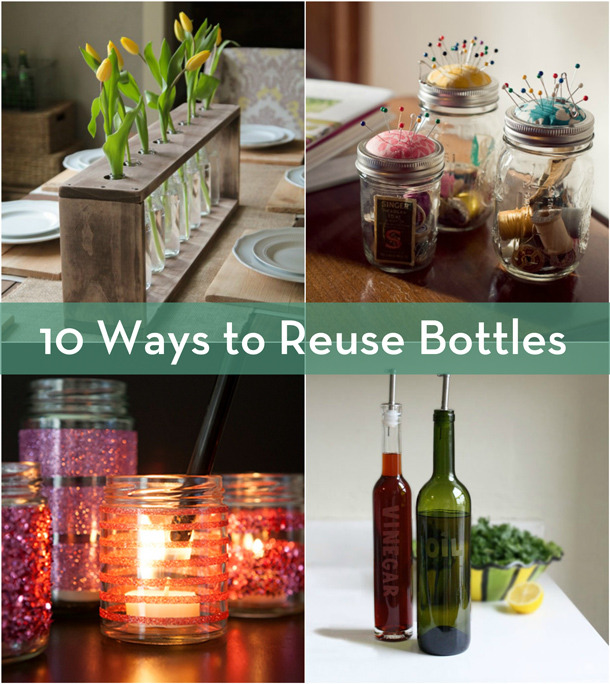 "Different Bottles to reuse again for other purpose"
