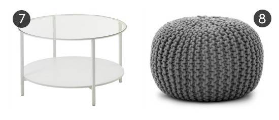 10 Ottomans & Coffee Tables For $60 or Less