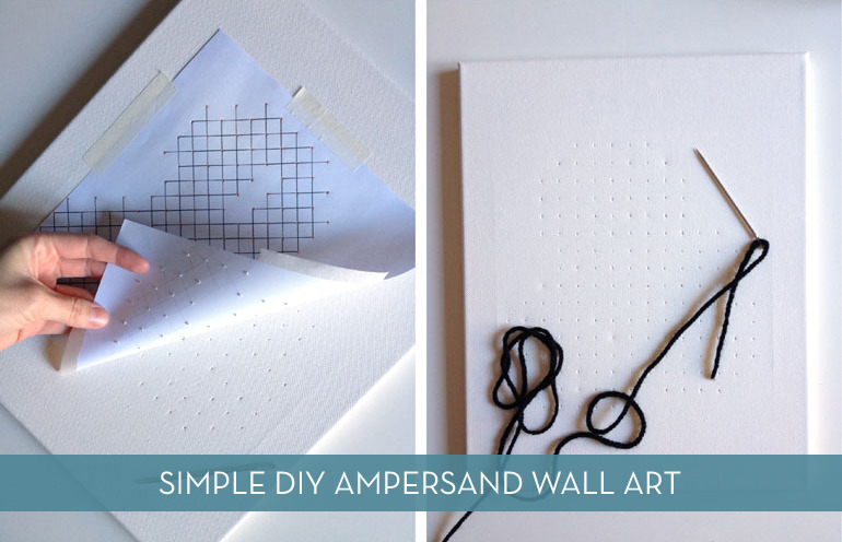 Easy DIY Ampersand Wall Art