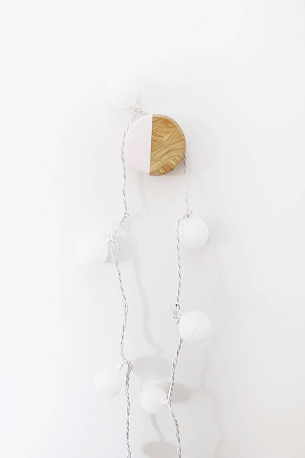 DIY Color Dipped Wood Coat Hanger