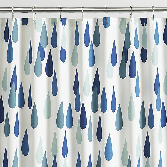 Bright shower curtains
