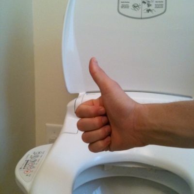 a bidet toilet seat thumbs up. Try one today!