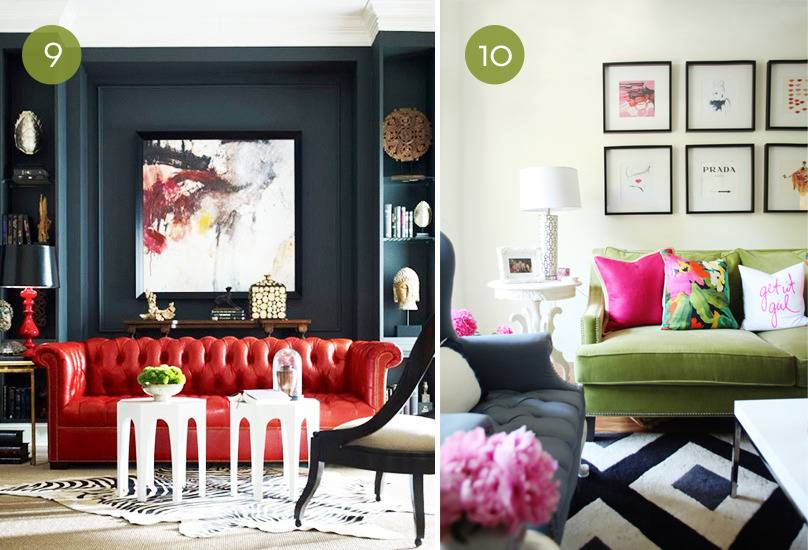 10 Colorful Living Room Sofas
