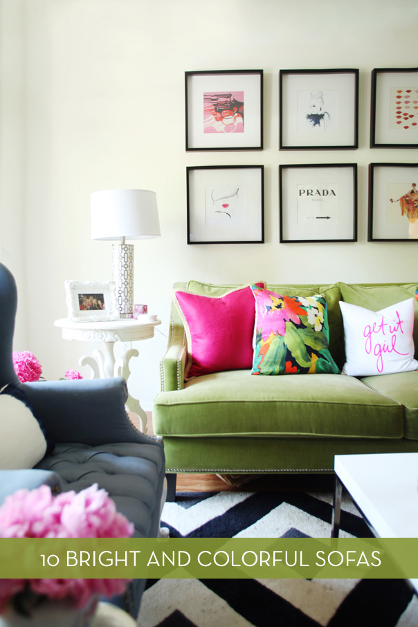 10 Colorful Living Room Sofas