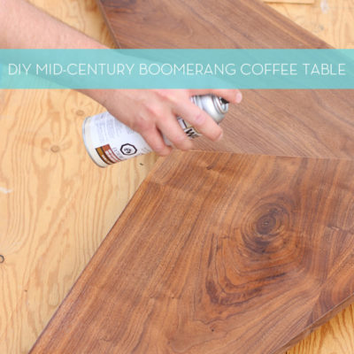 DIY Mid-Century Boomerang Coffee Table