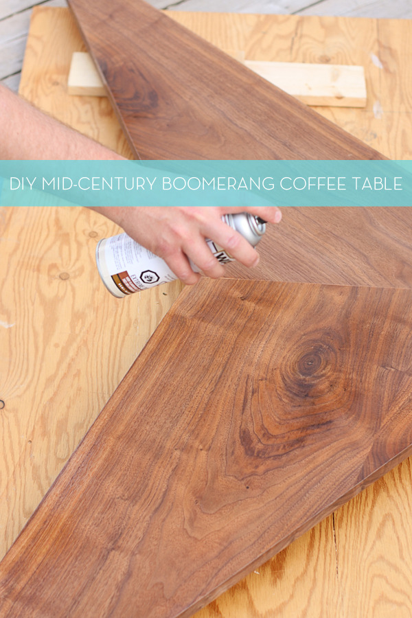 DIY Mid-Century Boomerang Coffee Table