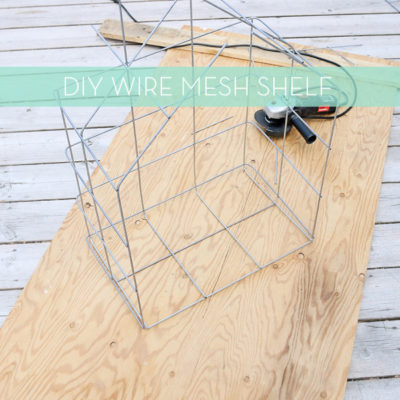 DIY Wire Mesh Shelf
