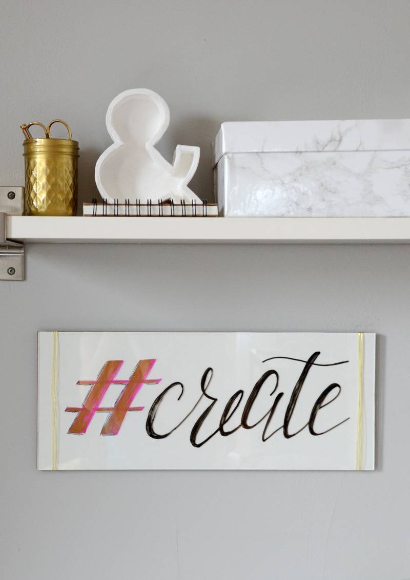 How-To: Easy DIY Hashtag Message Board