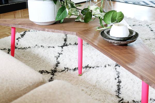 DIY Mid-Century Boomerang Coffee Table