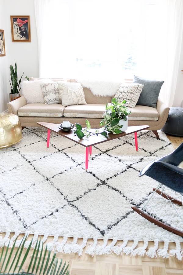 DIY Mid-Century Boomerang Coffee Table