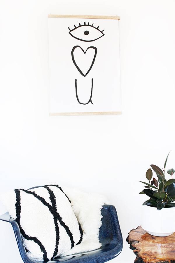 DIY Magnetic Poster Frame