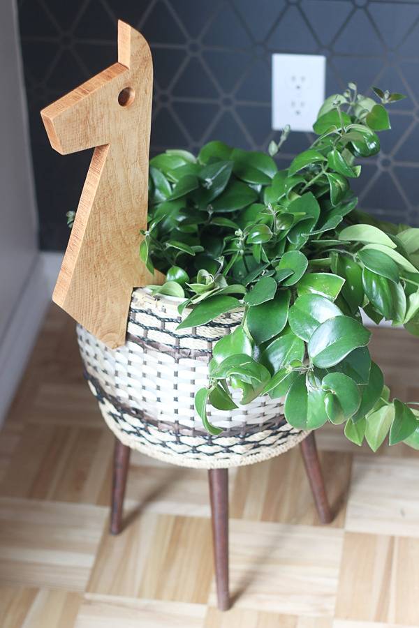 Turn a Sewing Basket into a Playful Planter | Hello Lidy for Curbly