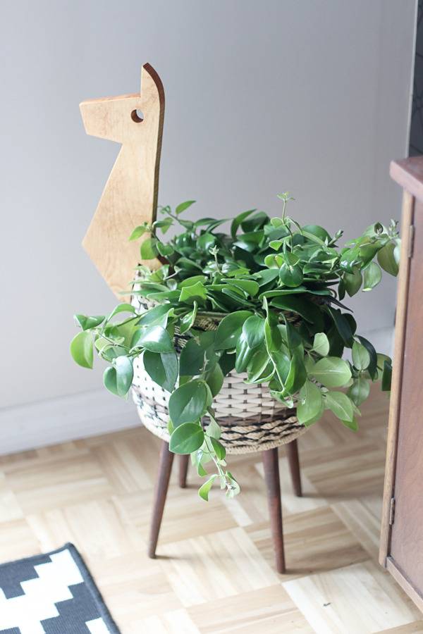 Turn a Sewing Basket into a Playful Planter | Hello Lidy for Curbly
