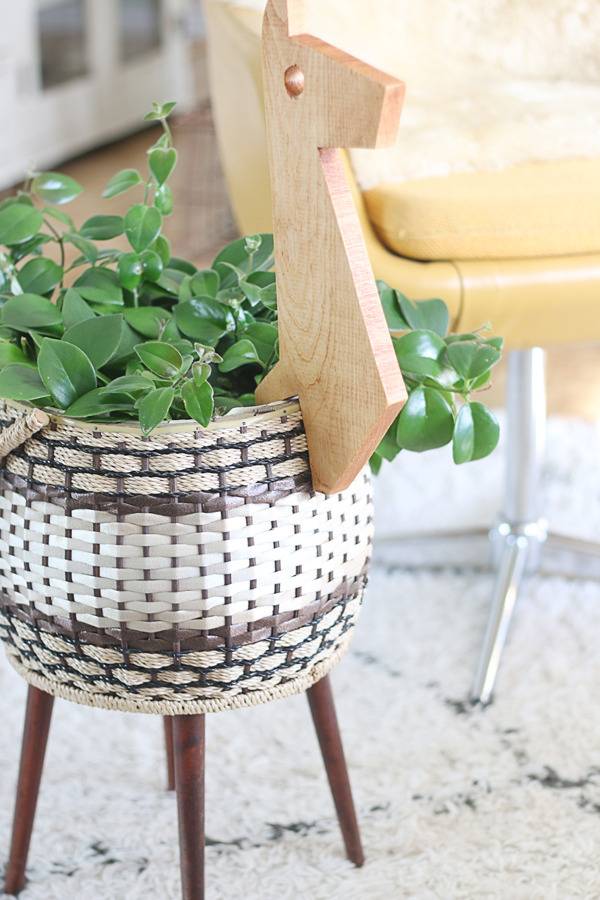 Turn a Sewing Basket into a Playful Planter | Hello Lidy for Curbly