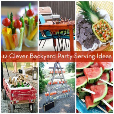 Fruits, vegetables and art for making a backyard get-together fun.