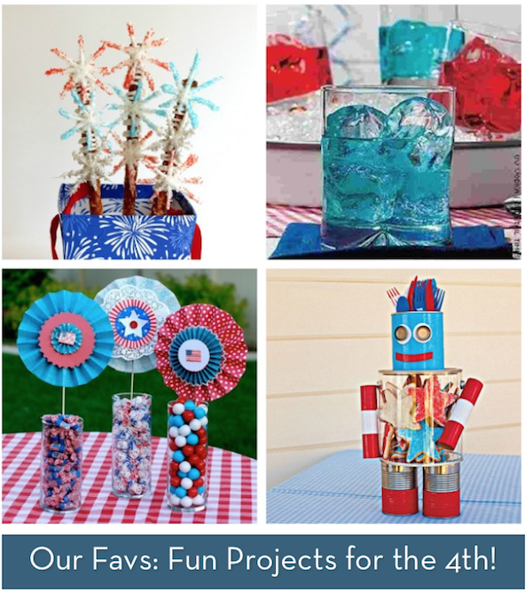 fourth of july decorating glasses